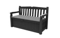 Keter Eden Bench 265L Outdoor 60% recycled Garden Furniture Storage Box