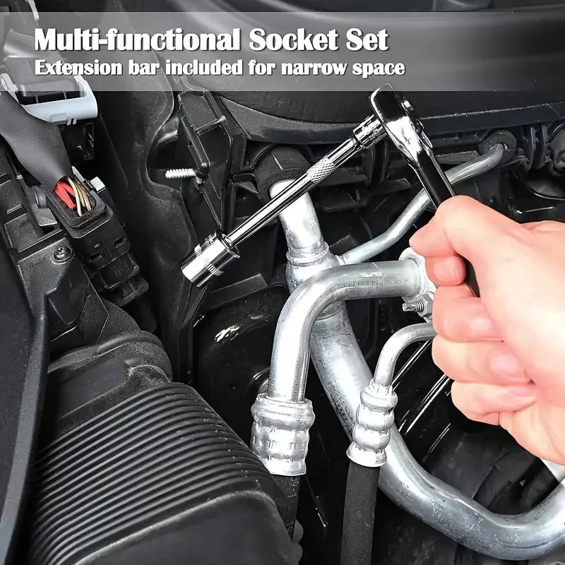 46Pcs Family Tools 1/4 Set Mechanic Tool Kits for Auto Repair