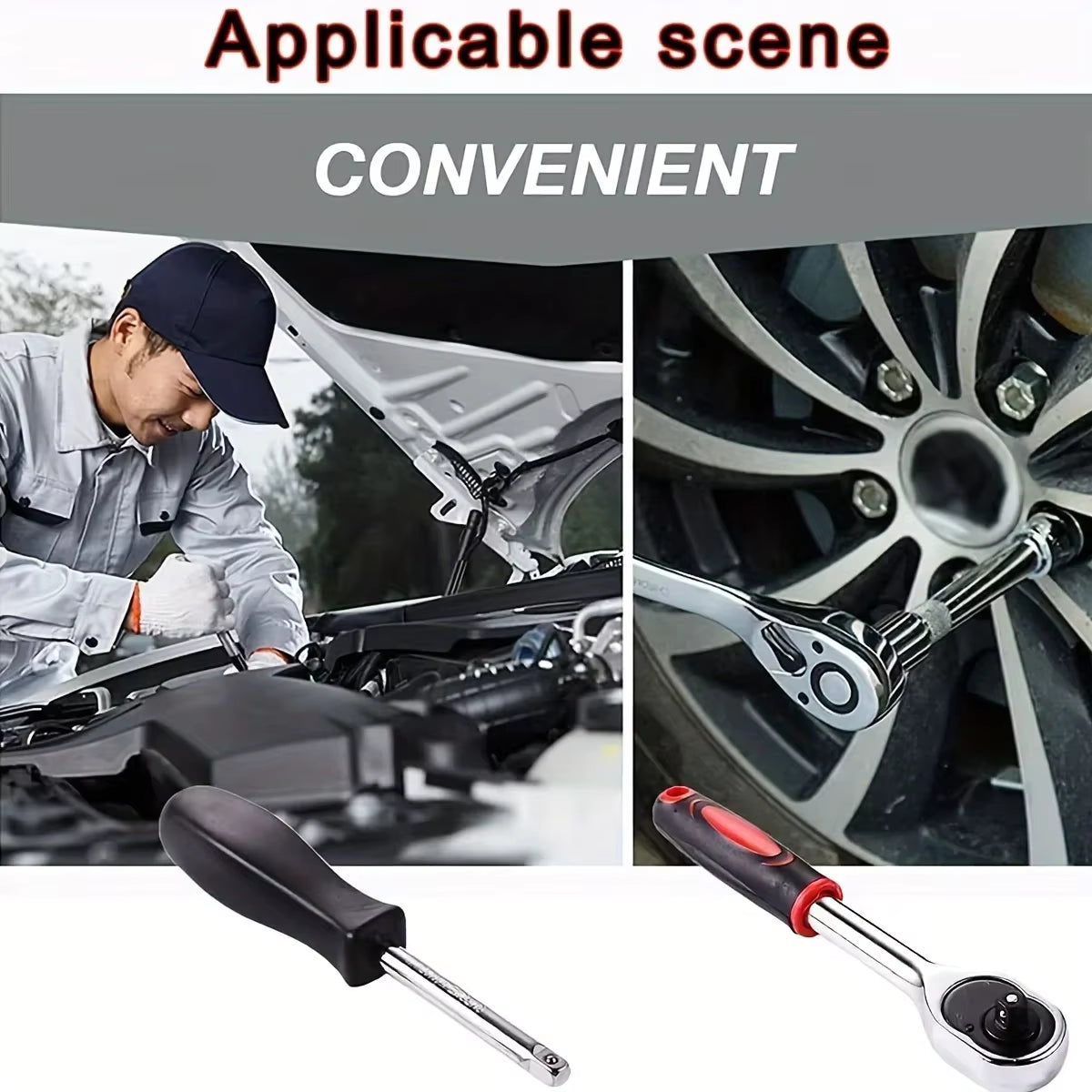 46Pcs Family Tools 1/4 Set Mechanic Tool Kits for Auto Repair